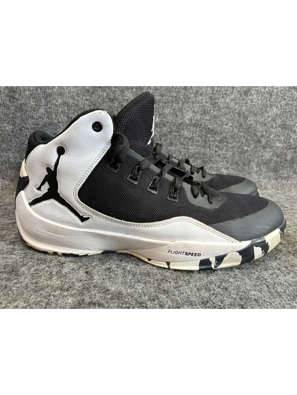 Nike 844066-010 Jordan Flight Speed Basketball Shoes Black White Size 11